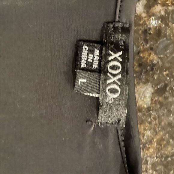 XOXO Women's L Sequin Racerback Mini Dress Silver & Black Sleeveless - Picture 8 of 10